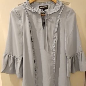 Karl Lagerfeld Paris Bell Sleeve Blouse.
